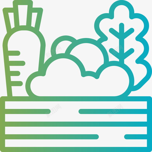 蔬菜农夫3梯度图标svg_新图网 https://ixintu.com 农夫 梯度 蔬菜