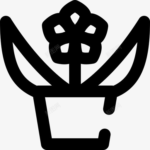 花春天60轮廓图标svg_新图网 https://ixintu.com 春天 轮廓