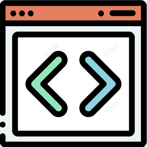 网页开发用户体验12线性颜色图标svg_新图网 https://ixintu.com 用户体验12 线性颜色 网页开发