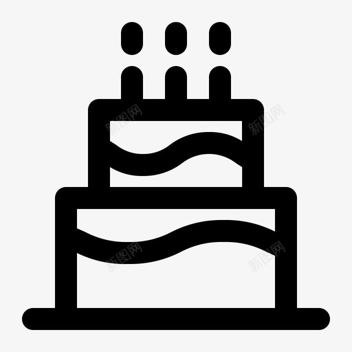 蛋糕生日庆祝美味图标svg_新图网 https://ixintu.com 庆祝 派对 甜点 生日 美味 蛋糕 路线