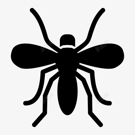 蚊子动物虫子图标svg_新图网 https://ixintu.com 动物 昆虫 疟疾 苍蝇 虫子 蚊子