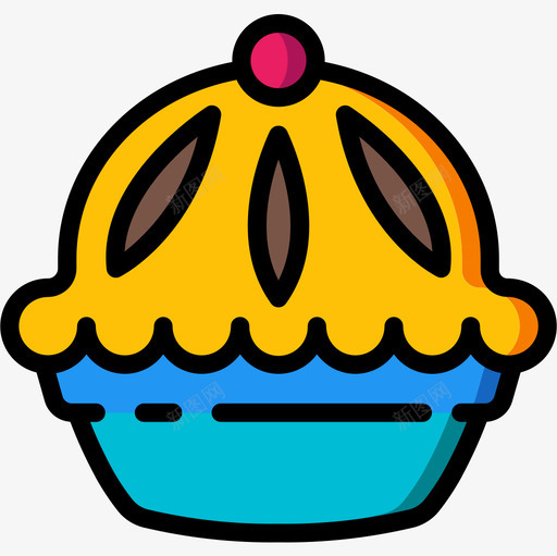 派美式5线形颜色图标svg_新图网 https://ixintu.com 派 线形颜色 美式5