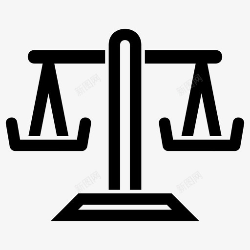 重量天平秤图标svg_新图网 https://ixintu.com 体重秤 减肥 天平 秤 称重 重量