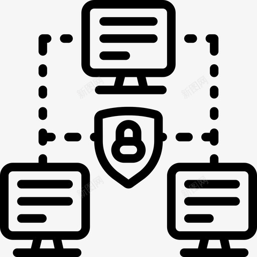 网络网络安全13线性图标svg_新图网 https://ixintu.com 线性 网络 网络安全