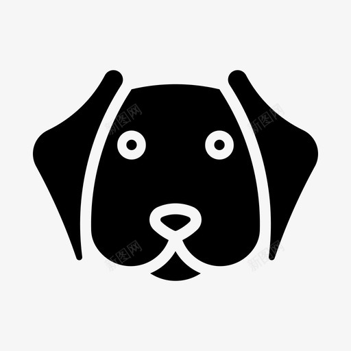 金毛猎犬品种狗图标svg_新图网 https://ixintu.com 品种 宠物 猎犬 金毛