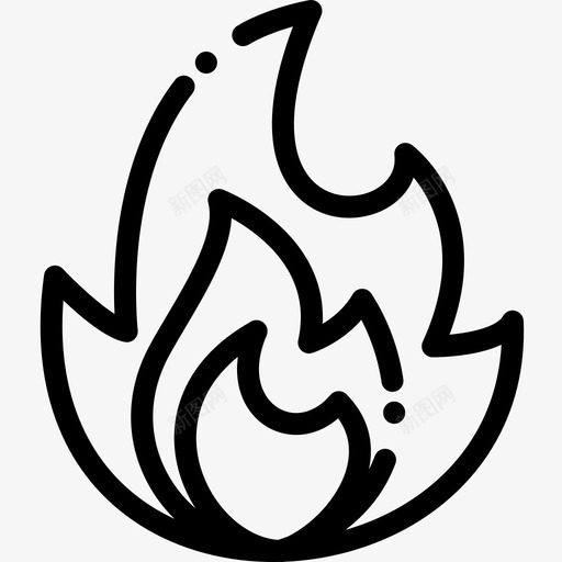 火自然68线性图标svg_新图网 https://ixintu.com 线性 自然