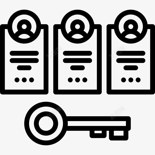 账户黑客密码图标svg_新图网 https://ixintu.com 保护 密码 数据 用户 账户 黑客
