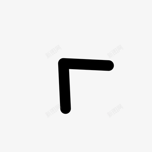 V形对角线左上仪表板图标svg_新图网 https://ixintu.com V形对角线左上 仪表板图标