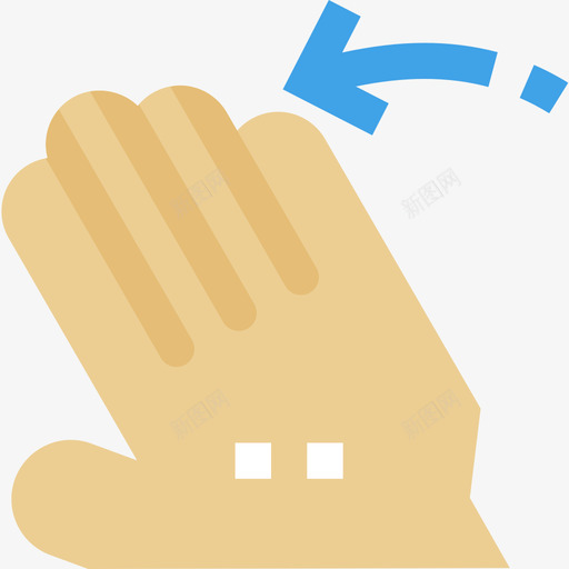 打开手势2平放图标svg_新图网 https://ixintu.com 平放 手势2 打开