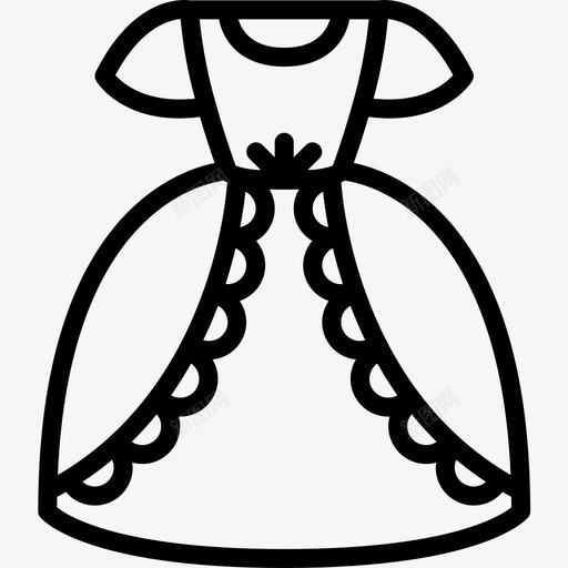 礼服公主直系图标svg_新图网 https://ixintu.com 公主 直系 礼服