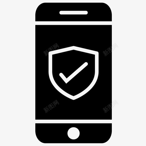 验证电话完成智能手机图标svg_新图网 https://ixintu.com 完成 手机 智能 电话 验证