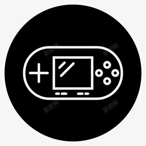 psp通信设备1外形减去正面图标svg_新图网 https://ixintu.com psp 通信设备1外形减去正面