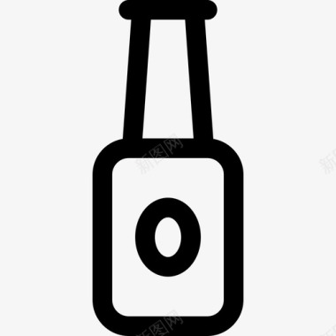 啤酒瓶烧烤34直系图标图标