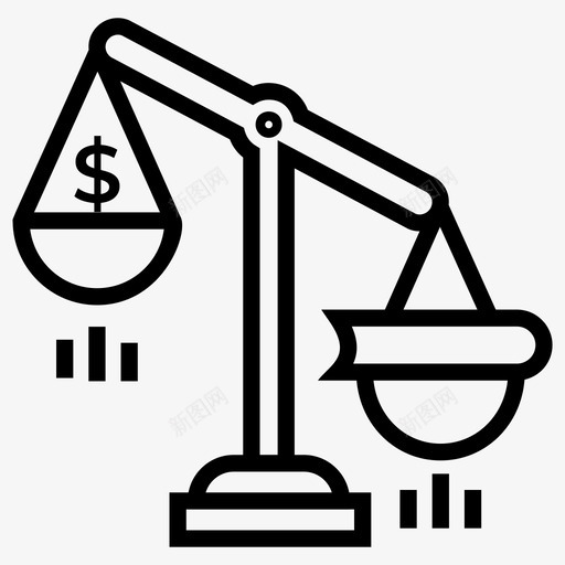 知识就是财富平衡秤公正秤图标svg_新图网 https://ixintu.com 体重秤 公正秤 在线讲座 学习改变命运 平衡秤 教育线图标 电子书 知识就是财富 视频教程