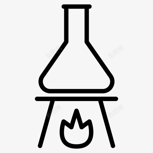 烧瓶烧杯烧嘴图标svg_新图网 https://ixintu.com 图标 实验室 烧嘴 烧杯 烧瓶 科学 线图 设备