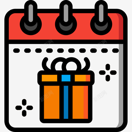 生日时间管理33线性颜色图标svg_新图网 https://ixintu.com 时间管理 生日 线性 颜色