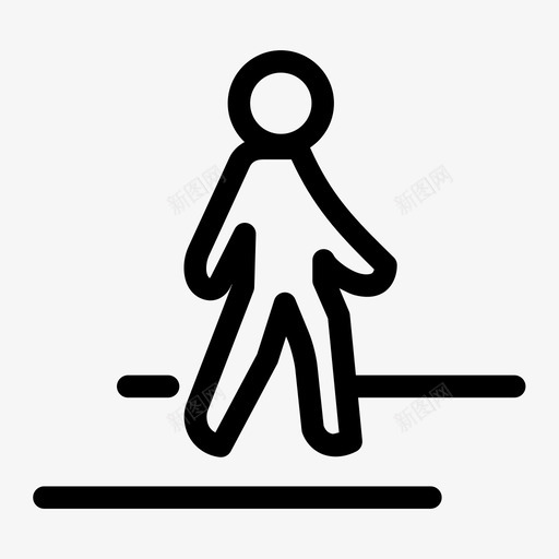 人行横道小路人行道图标svg_新图网 https://ixintu.com 人行 人行道 小路 服务 横道