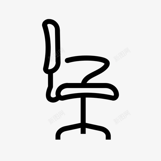 办公椅行政椅办公家具图标svg_新图网 https://ixintu.com 办公 办公椅 家具 座椅 行政 轮椅