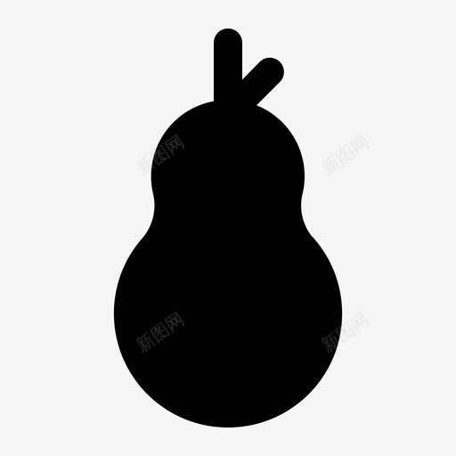 鳄梨减肥食品图标svg_新图网 https://ixintu.com 健康 减肥 固体 果蔬 水果 食品 鳄梨