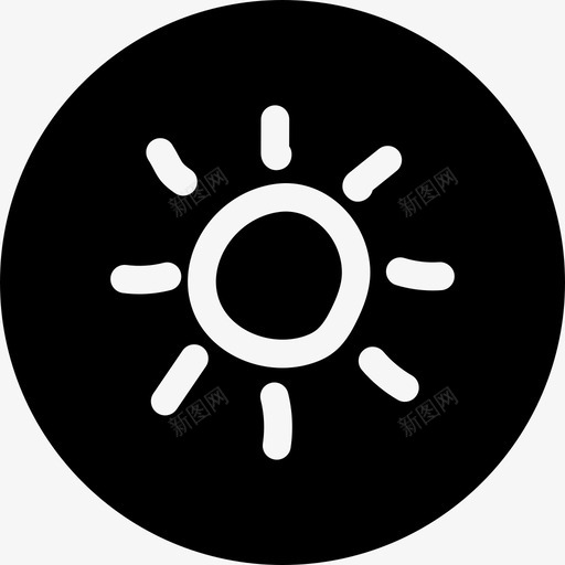 阳光亮度季节图标svg_新图网 https://ixintu.com 亮度 天气 季节 徽章 涂鸦 用户界面 阳光