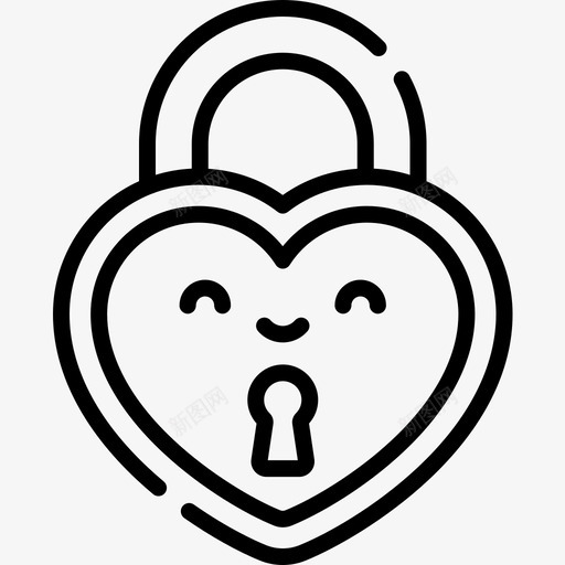 挂锁婚礼183直系图标svg_新图网 https://ixintu.com 婚礼183 挂锁 直系