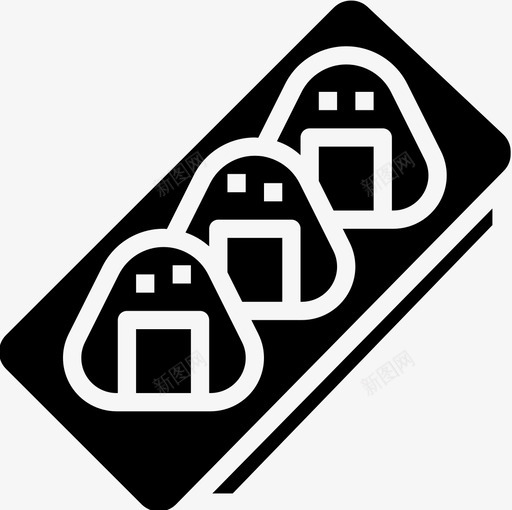 日本Onigiri48填充图标svg_新图网 https://ixintu.com Onigiri 填充 日本