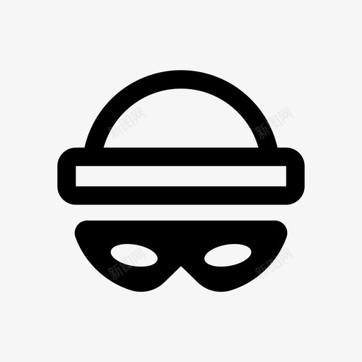 戴帽子的小偷窃贼犯罪图标svg_新图网 https://ixintu.com 商店 小偷 强盗 戴帽子 扒手 犯罪 窃贼