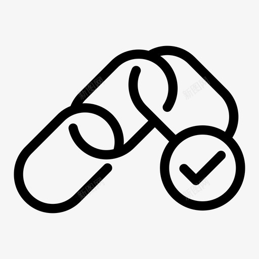 好的链检查图标svg_新图网 https://ixintu.com 好的 完成 检查 网址