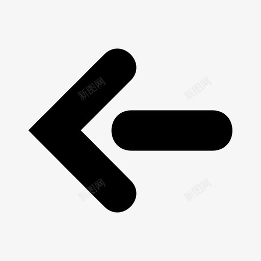 箭头左箭头向左箭头图标svg_新图网 https://ixintu.com 向左 箭头
