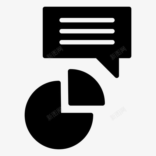 饼图气泡图形图标svg_新图网 https://ixintu.com 图形 图标 字形 文本 气泡 金融 银行 饼图