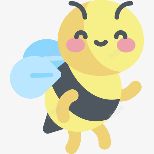 蜜蜂动物11扁平图标svg_新图网 https://ixintu.com 动物 扁平 蜜蜂