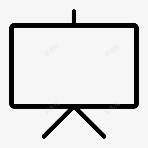 展示板商务板研讨会图标svg_新图网 https://ixintu.com 商务板 展示板 展示板大纲 幻灯机 研讨会