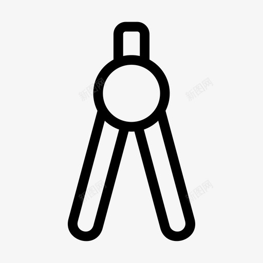 绘图罗盘几何学图标svg_新图网 https://ixintu.com 几何学 器具 绘图罗盘 设计