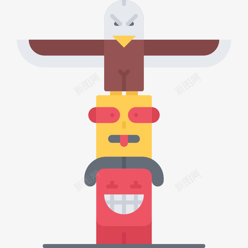 图腾文化9扁平图标svg_新图网 https://ixintu.com 图腾 扁平 文化