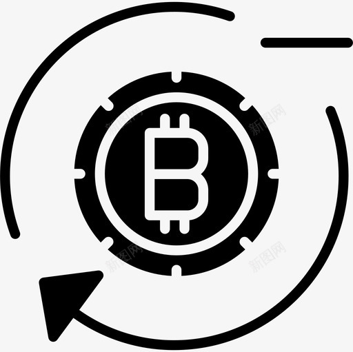 移除比特币加密货币3字形图标svg_新图网 https://ixintu.com 字形 比特币加密货币3 移除