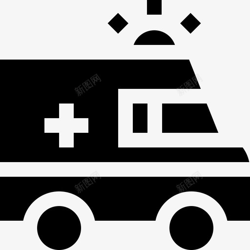救护车58号医院已满图标svg_新图网 https://ixintu.com 58号 医院 已满 救护车