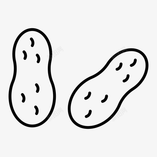 花生干粮食品图标svg_新图网 https://ixintu.com 图标 干粮 水果 系列 花生 蔬菜 食品
