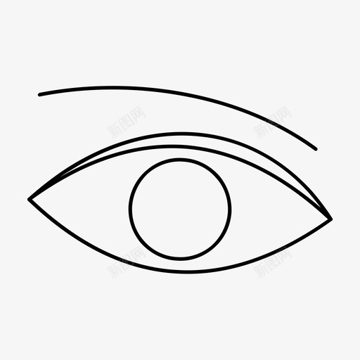 眼看图标svg_新图网 https://ixintu.com 看 眼