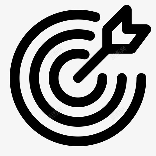 目标成就箭头图标svg_新图网 https://ixintu.com 企业财务图标大纲 成就 目标 箭头 飞镖