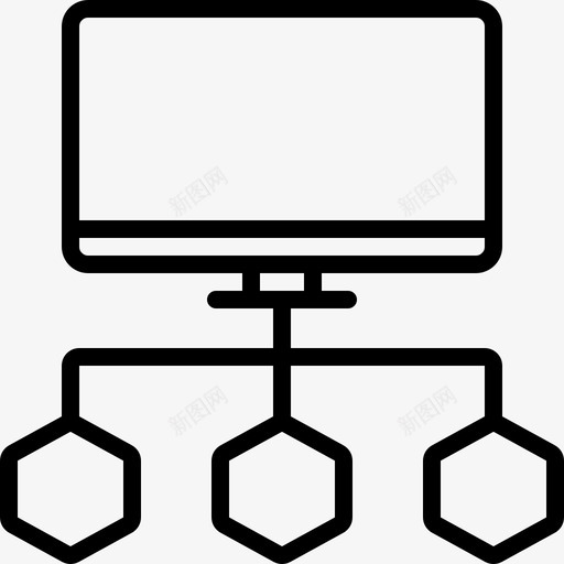 连接数据流程图连接层次结构图标svg_新图网 https://ixintu.com 层次 数据 数据流 流程 流程图 组织 结构 连接