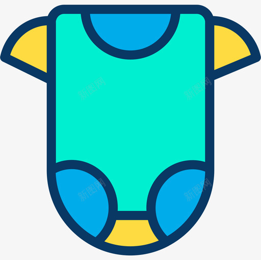 连体衣服装与时尚5线性色彩图标svg_新图网 https://ixintu.com 时尚 服装 线性 色彩 连体衣