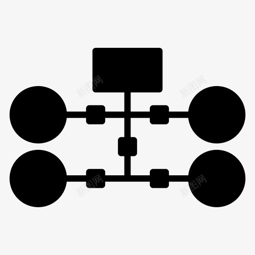 工作流社区全球图标svg_新图网 https://ixintu.com 交易 全球 工作流 社区 网络