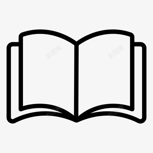 阅读书籍教育图标svg_新图网 https://ixintu.com 书籍 学校 开放 教育 返校线图标 阅读