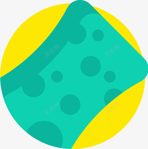 海绵清洁59扁平图标svg_新图网 https://ixintu.com 扁平 海绵 清洁