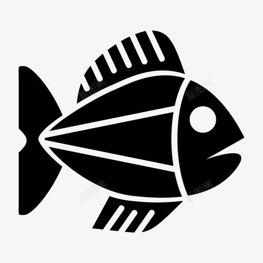 鱼水族馆钓鱼图标svg_新图网 https://ixintu.com 咸水 水族馆 海 海鲜 钓鱼 鱼