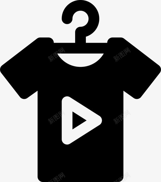 衬衫休闲衣服图标svg_新图网 https://ixintu.com 休闲 填充 游戏 衣服 衬衫 视频
