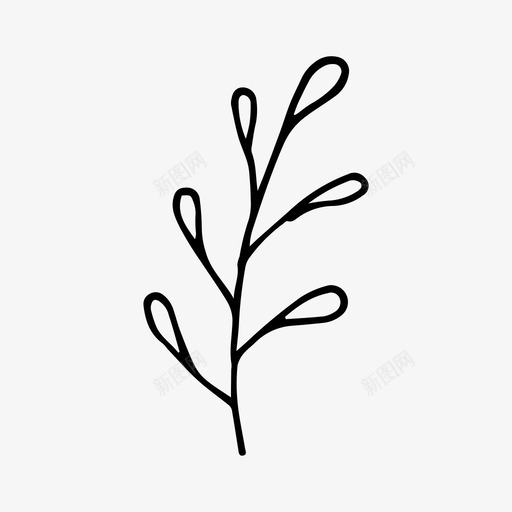 芽植物夏季图标svg_新图网 https://ixintu.com 夏季 植物