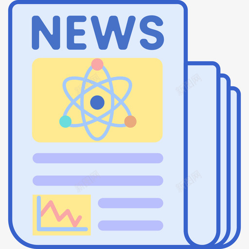新闻科学102线性颜色图标svg_新图网 https://ixintu.com 新闻 科学 线性 颜色