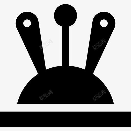 针夹手工3填充图标svg_新图网 https://ixintu.com 填充 手工 针夹