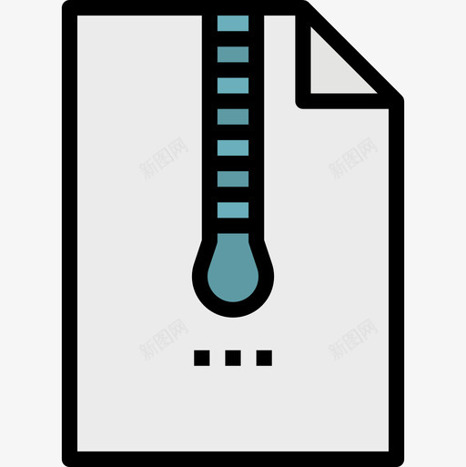 Zip文件和文件夹20线性颜色图标svg_新图网 https://ixintu.com Zip 文件 文件夹 线性 颜色